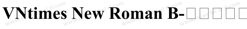VNtimes New Roman B字体转换